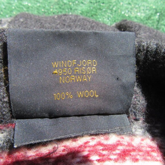 Vintage Windfjord Classic 100% Wool 1/4 Zip Sweater Men's Size Small - Picture 10 of 10